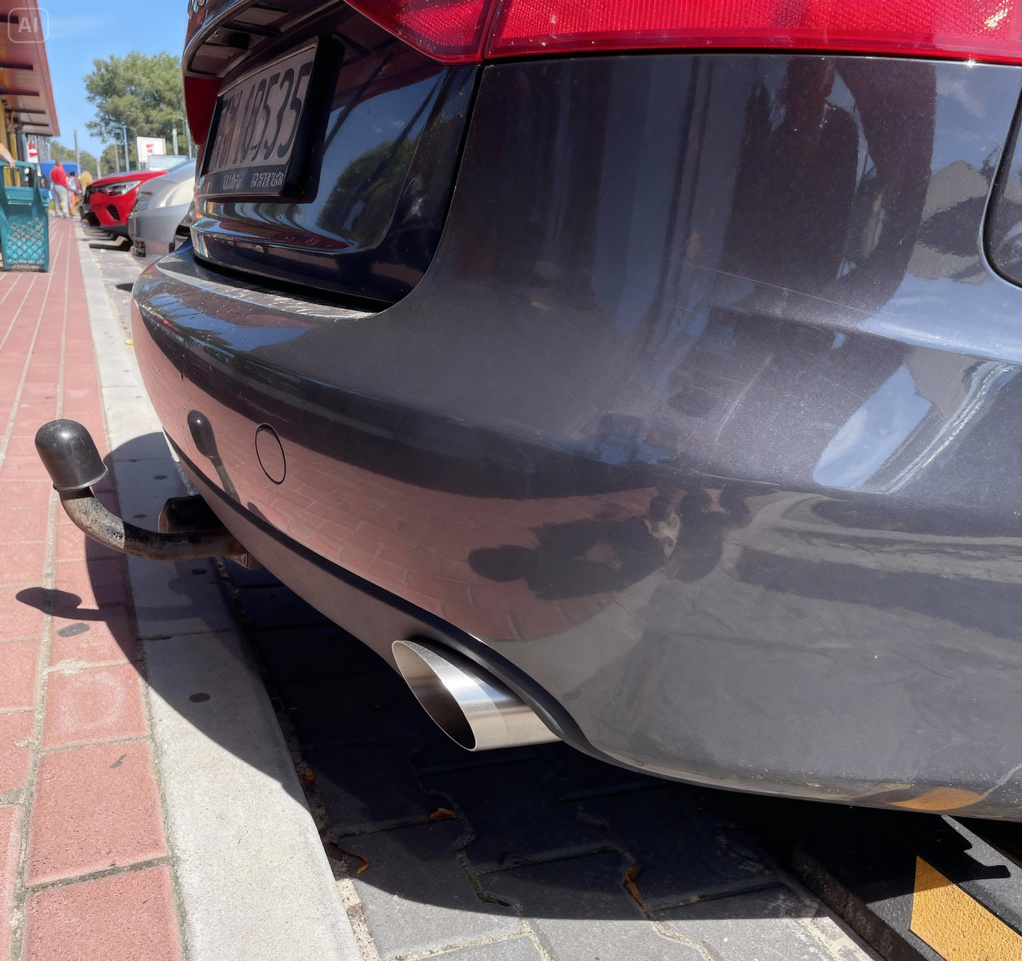 Końcówki wydechu przelotowe Audi A5 F5 2.0 TFSI